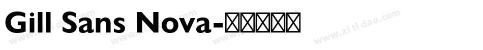 Gill Sans Nova字体转换